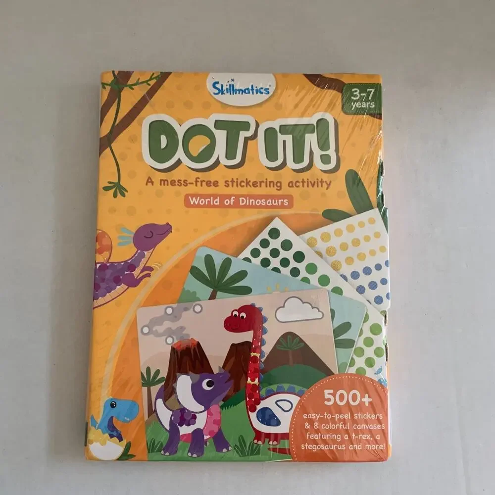 Skillmatics Dot It! World Of Dinosaurs Mess Free Sticker Activity Brand New
